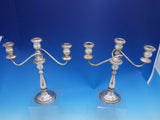 Champlain By Amston Sterling Silver pair of Candelabra #545 Antique (#4021)
