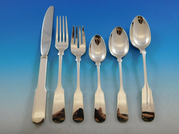 Old English Tipt by Gorham Sterling Silver Flatware Set Service 79 pieces Place