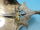 Morning Glory by Gorham Sterling Silver Gravy Ladle Gold-washed BC 81/2" 3-D