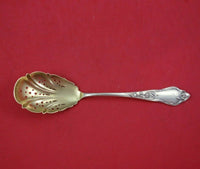 Lutz and Weiss German Sterling Silver Sugar Sifter Gold Washed 7 1/4" Serving