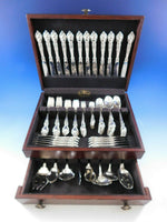 Alexandra by Lunt Sterling Silver Flatware Set for 12 Service 118 pieces