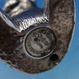 Italian Sterling Silver Figurine Teddy Bear Un'Idea Vesita D'Argento (#6702)