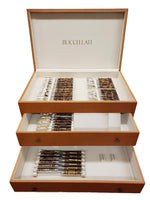 Tahiti by Buccellati Italy Silver Flatware Set Service 60 pcs Dinner Bamboo