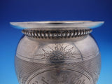 Coin Silver Water Goblet with Hand Engraving and Gold Wash Gorham 1860 (#4257)