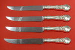 La Parisienne by Reed and Barton Sterling Steak Knife Set 4pc Texas Sized Custom