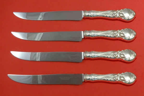 La Parisienne by Reed and Barton Sterling Steak Knife Set 4pc Texas Sized Custom