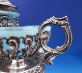 Austrian Sterling Silver Condiment Set Mustard Pot Salt Cellars (#6860-2)