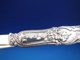 Coin Silver Folding Pocket Knife Floral Motif and Scrollwork Vintage (#6680)