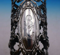 Redlich and Co Sterling Silver Vase Holder 9" Tall Monogrammed #5760 (#4725)