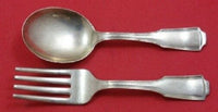 American Chippendale By Frank Smith Sterling Silver Baby Set 2pc