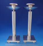 Swid Powell Collection Guido Galbiati Italian Silverplate Candlestick Pair #7203