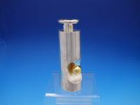 Judaica 925 Sterling Silver Perfume Bottle with Black Stone Inlay (#4317)