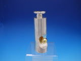 Judaica 925 Sterling Silver Perfume Bottle with Black Stone Inlay (#4317)