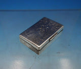 Sterling Silver Vinaigrette Box with Pierced Screen Hand Engraved (#6807)