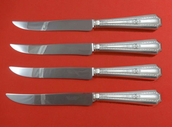 Colfax by Durgin-Gorham Sterling Silver Steak Knife Set 4pc Texas Sized Custom