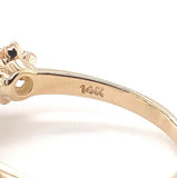 14k Gold Victorian .80ct Genuine Natural Emerald and Diamond Ring (#J5787)