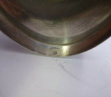 Sterling Silver Candlestick Pair Bright-Cut Wreath with Ribbon 8" Tall (#3856)