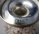 English Victorian Sterling Silver Chamber Stick Pair with Seashells (#5598)