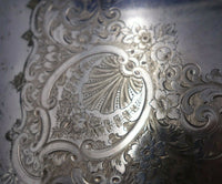 Edward and Sons English Silverplate Tea Tray Griffin Handles #358908 (#6067)