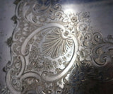 Edward and Sons English Silverplate Tea Tray Griffin Handles #358908 (#6067)