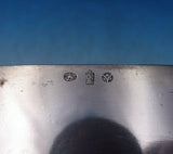 Sterling Silver Tea Caddy w/ Repoussed Flowers 4 1/2" x 3 7/8" x 2 3/8" (#6463)