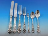 Wild Rose by Watson Sterling Silver Flatware Set 12 Service 101 Pieces Dinner