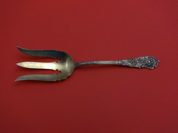 Trajan by Reed & Barton Sterling Silver Vegetable Serving Fork Vermeil 8 3/4"