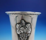 Judaica by Unknown Sterling Silver Kiddush Cup with Applied Grapes (#4792)