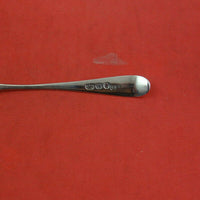 English Georgian Sterling Silver Salt Spoon Master w/engraved lion c.1788 by GB
