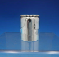 Shreve Sterling Silver Inkwell Beaded with Glass Insert 1 3/4" x 1 1/2" (#6562)