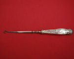 Heraldic by Whiting Sterling Silver Button Hook Hollow Handle 9" Antique