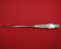 Heraldic by Whiting Sterling Silver Button Hook Hollow Handle 9" Antique