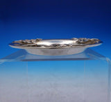 SJC Sterling Silver Wine Coaster Handwrought Applied 3D Leaves Wire Work (#3835)