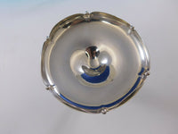 Fina Sterling Silver Compote Raised #307 Modern Beaded (#2391)