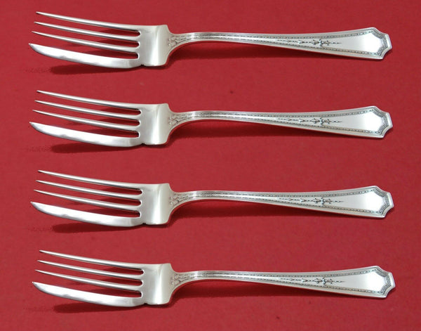 Colfax by Durgin-Gorham Sterling Silver Fish Fork Set 4pc AS Custom Made 7 1/4"