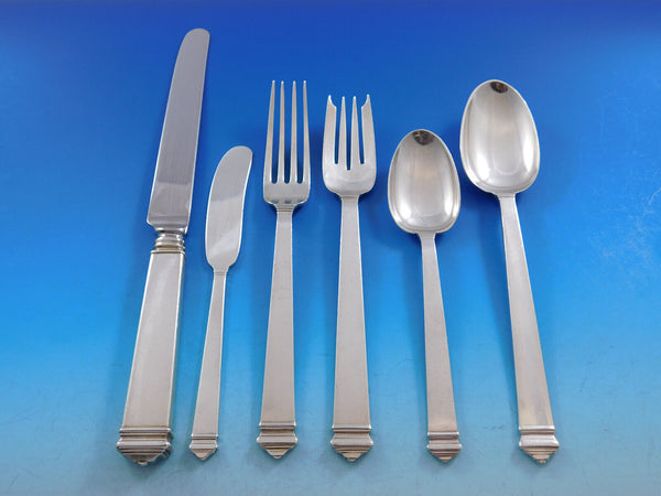 Hampton by Tiffany & Co Sterling Silver Flatware Set Service 42 pieces