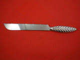 Judaica by Unknown Sterling Silver Bread Knife Serrated with Writing 12 3/4"