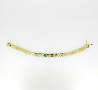 14k Yellow and White Gold Chevron Bracelet (#J5064)