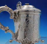 John Evans English Sterling Silver Mustard Pot w/Lid and Handle c.1846 (#3869)