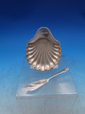 English Sterling Silver Pate Butter Set Shell Dishes 4-pc set in Box (#7429)