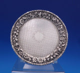 Repousse by Kirk Sterling Silver Card Tray Round w/ Rope Edge 925/1000 (#7001)