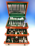 George II Rex by Watson Sterling Silver Flatware Set Service 124 pcs M Monogram