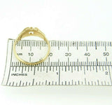 14k Yellow Gold Victorian Belcher .25ct Genuine Natural Diamond Ring (#J749)