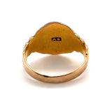 10k Yellow Gold Child's Signet Ring with Flowers (#J5690)