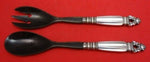 Acorn by Georg Jensen Sterling Silver Salad Serving Set 2pc HH with Horn 9 1/8"