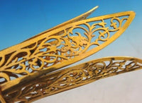 Gilt Bronze Tussie Mussie Posey Posy Holder with Petal Pierced Cup (#J1279)