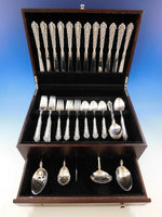 Venetian Scroll by Oneida Sterling Silver Flatware Set for 12 Service 65 pieces