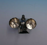 Peruvian .925 Silver Toothpick Holder with Lamas and Etched Volcanos (#4737)