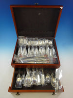 Decor by Gorham Sterling Silver Flatware Set For 12 Dinner Service 89 Pcs New