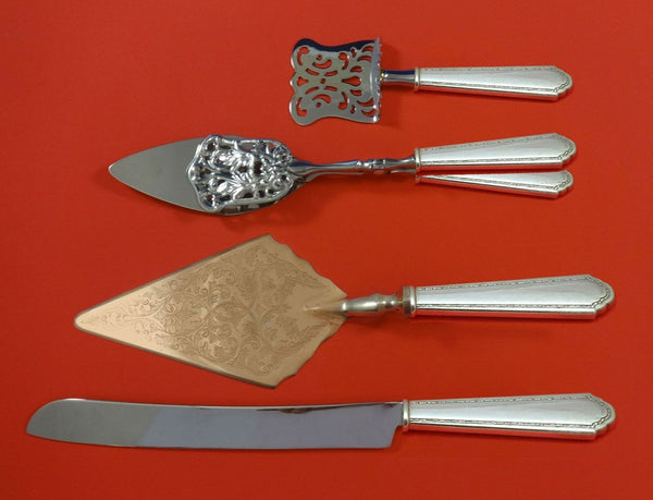 William and Mary by Lunt Sterling Silver Dessert Serving Set 4pc Custom Made